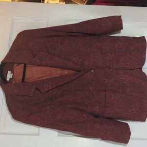 Vintage and gorgeous Express Blazer jacket size m wool rayon and polyester